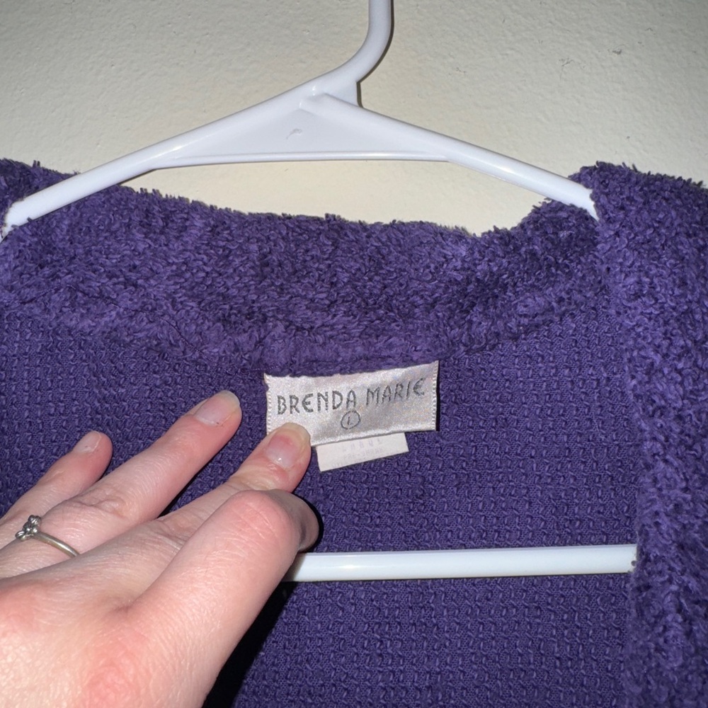 Purple Button Up Jacket - image 4